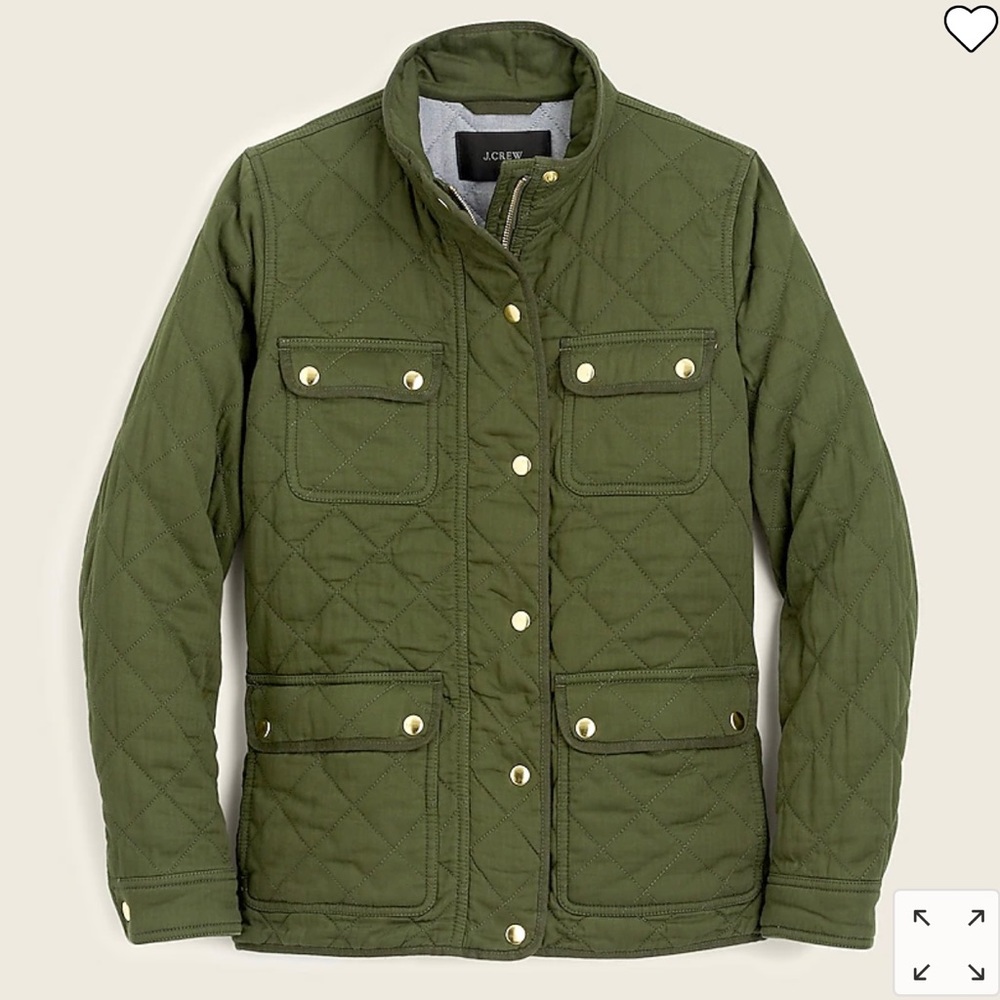 J. Crew Quilted downtown field jacket